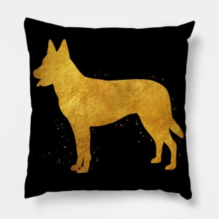 Dutch shepherd golden art Pillow