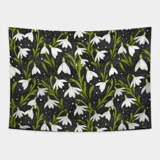 Snowdrop Flowers Tapestry