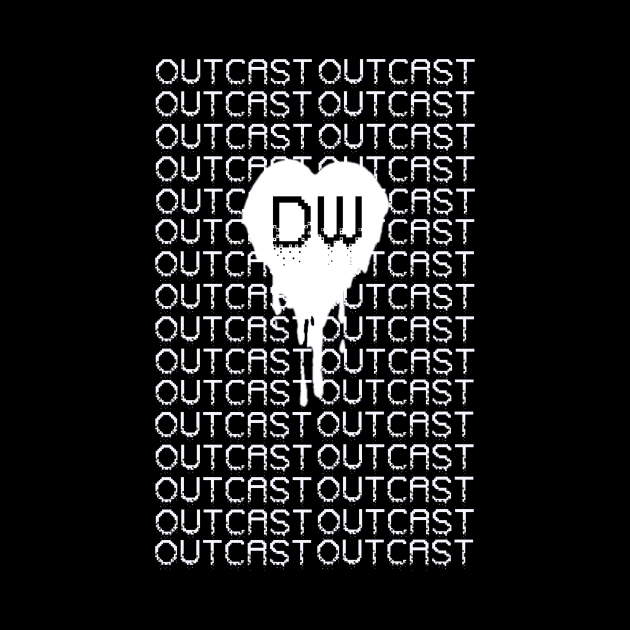 Outcast Matrix White Logo by adorkabledustinwood