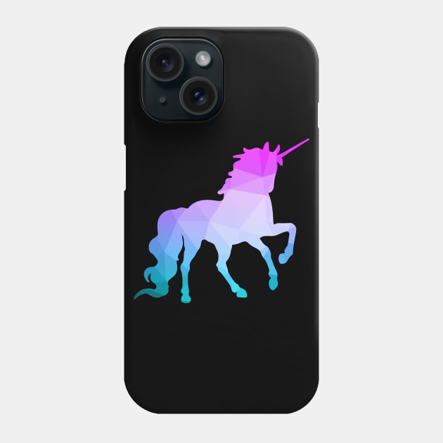 Abstract Unicorn Blue Pink Phone Case by Shawnsonart