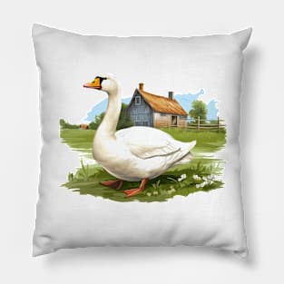 White Goose Pillow