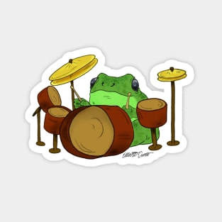 Remy the Drum Playing Frog Magnet