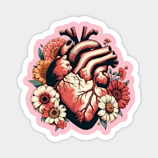 Heart with flowers Magnet