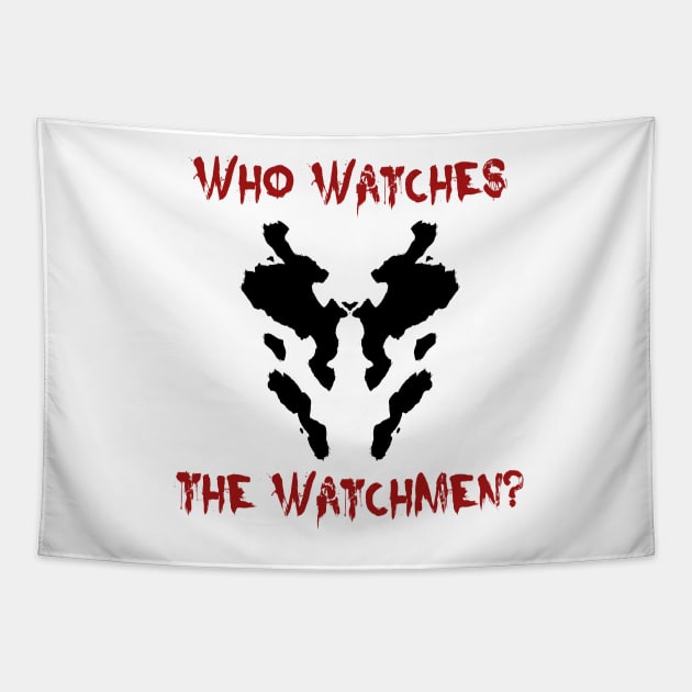 Who watches the watchmen? Watchmen Rorschach Tapestry by Coccomedian