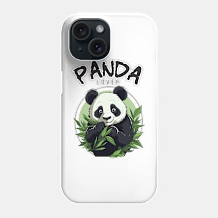 Panda eats bamboo Phone Case