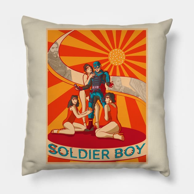 soldier boy - the boys amazon Pillow by super villain