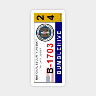 NSA Bumblehive Vehicle Access Pass Magnet