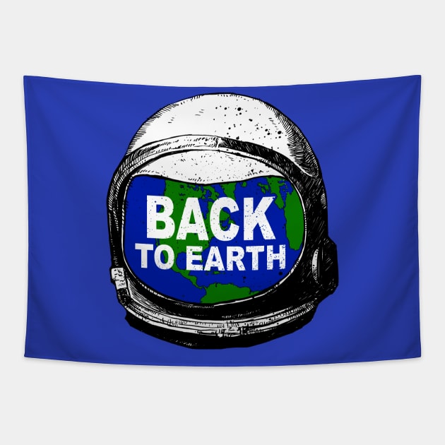 Astronaut Back to Earth Tapestry by barmalisiRTB