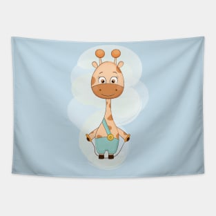 Cute Baby Giraffe Tapestry