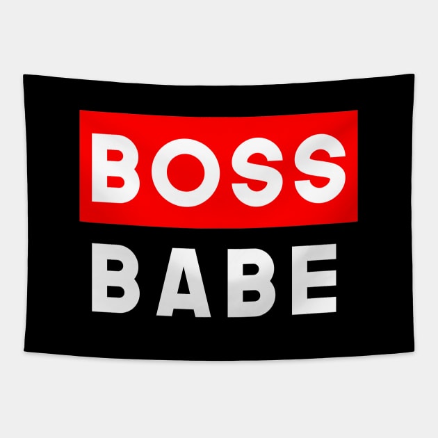 Feminist Boss Babe Tapestry by lisalizarb