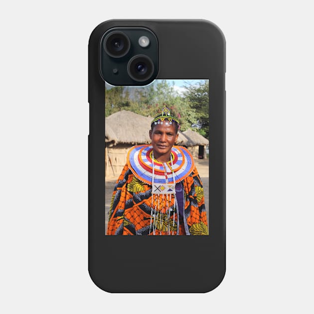 An Impressive Maasai Woman Phone Case by Carole-Anne