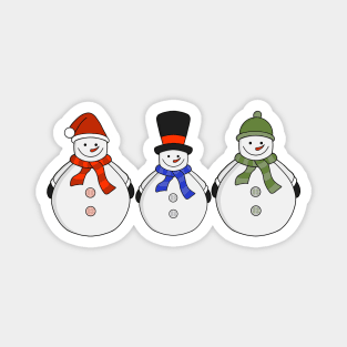 Snowmen Winter has come Magnet