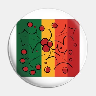 Christmas Holly Pin