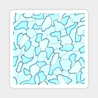 Unique Military Camouflage Army Blue Aqua Camo Pattern Magnet