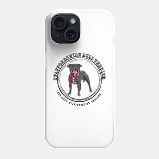 Rustic Staffordshire Bull Terrier Phone Case
