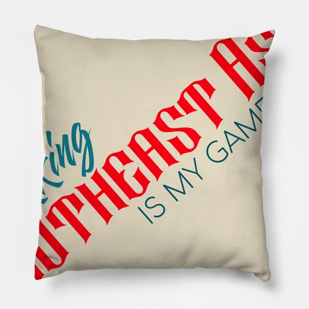 Trekking Southeast Asia is My Game Plan - This is my goal getter. Pillow by LeftBrainExpress