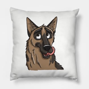 Licking His Chops Pillow