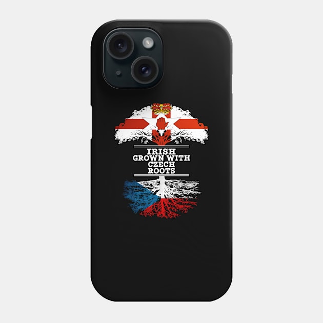 Northern Irish Grown With Czech Roots - Gift for Czech With Roots From Czech Republic Phone Case by Country Flags