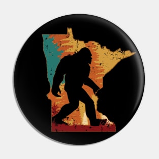 Bigfoot Retro Vintage Sasquatch Minnesota Pin