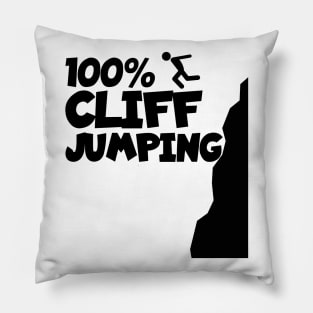 Cliff jumping Pillow