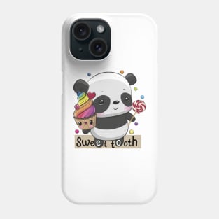 Cartoon Panda with Cake Phone Case