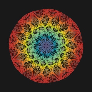 Unique Mandala Art Radiant Color T-Shirt