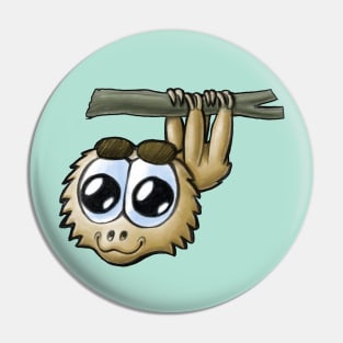 Unau - Two-Toed Sloth (Animal Alphabet) Pin