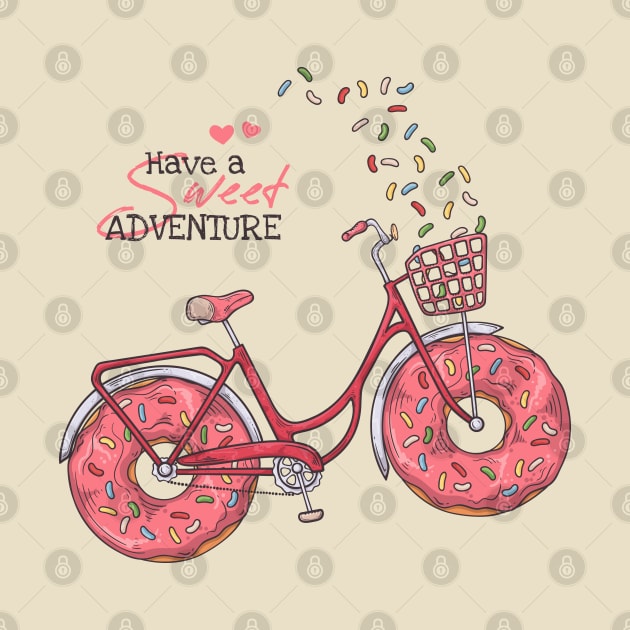 bicycle donuts instead wheels by Mako Design 