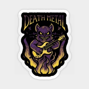 death metal Satanic Baphomet cat Magnet