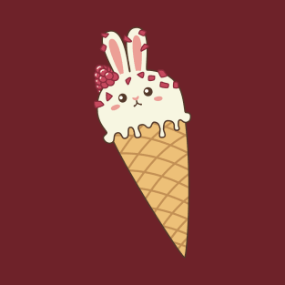 Vanilla & Raspberry Bunny Ice Cream T-Shirt