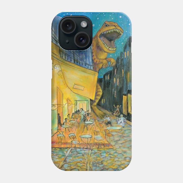 Café Terrors at Night Phone Case by LouiseSullivanArt