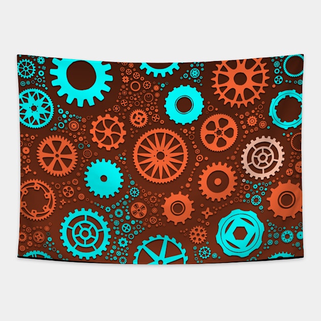 Gears, Ghears Tapestry by Wavey's