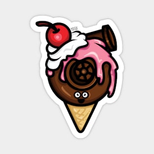 Cutest Turbo - Strawberry/Chocolate Ice Cream Magnet