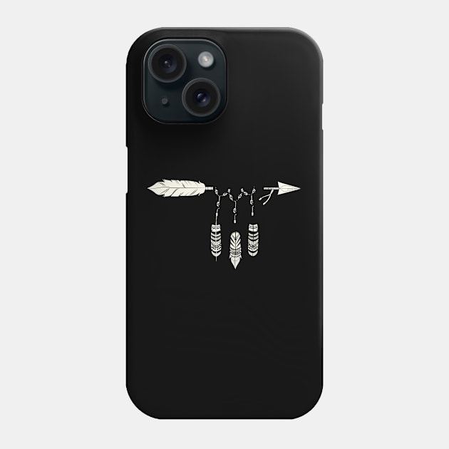 Arrow I Indigenous I Native American Phone Case by Shirtjaeger