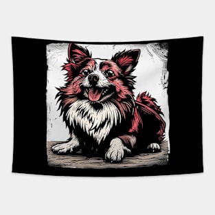 Retro Art Sheltie Dog Lover Tapestry