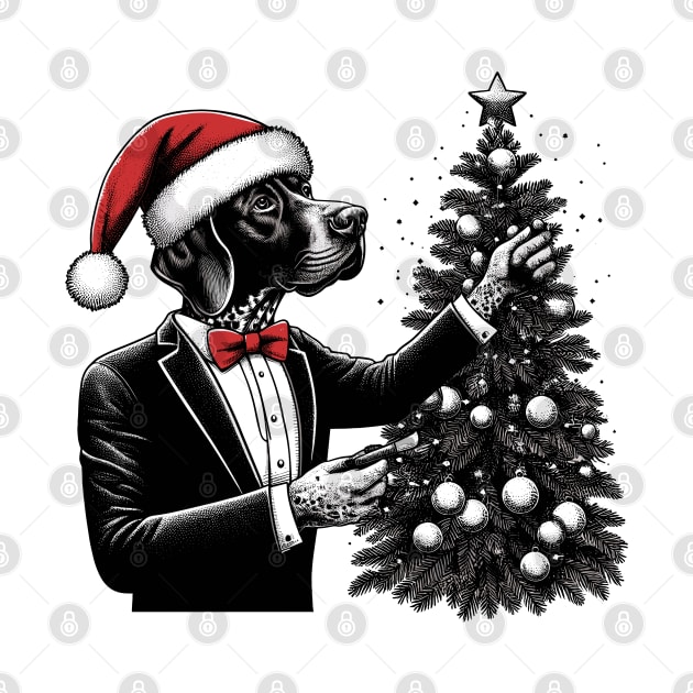 German Shorthaired Pointer Dog Christmas by Graceful Designs