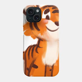 Cute Tiger Drawing Phone Case