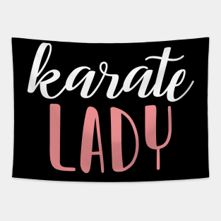 karate lady - karate girl Tapestry