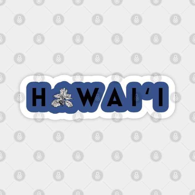 hawaii ulu plant breadfruit word graphic design Magnet by maplunk