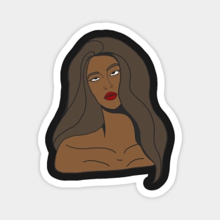 Woman sticker Magnet