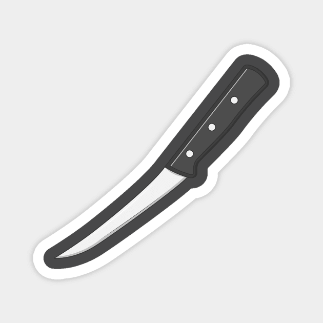 Butcher Knife Magnet by KH Studio