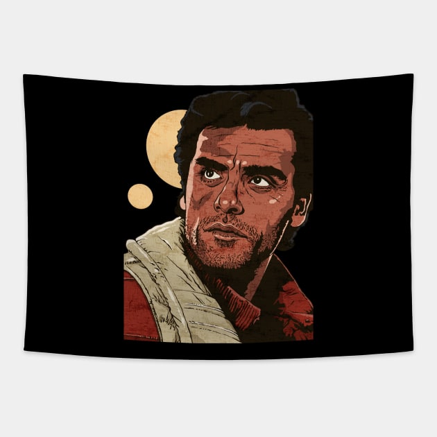 Poe Poe Dameron Tapestry by Thinkerman