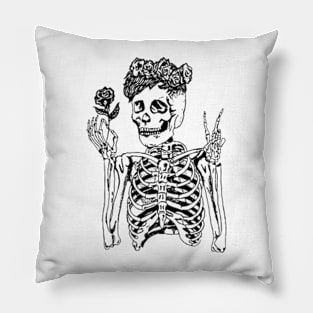 Dan Howell Merch Skeleton Resurrected Pillow