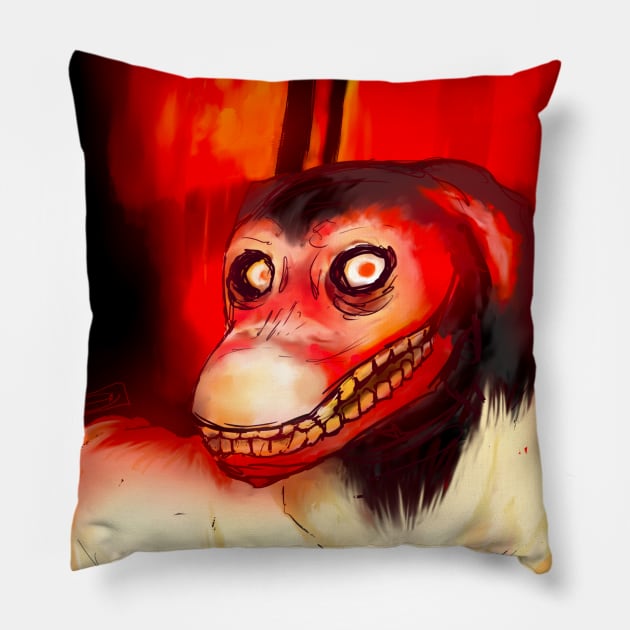 Smile Dog Pillow by Art by Amara