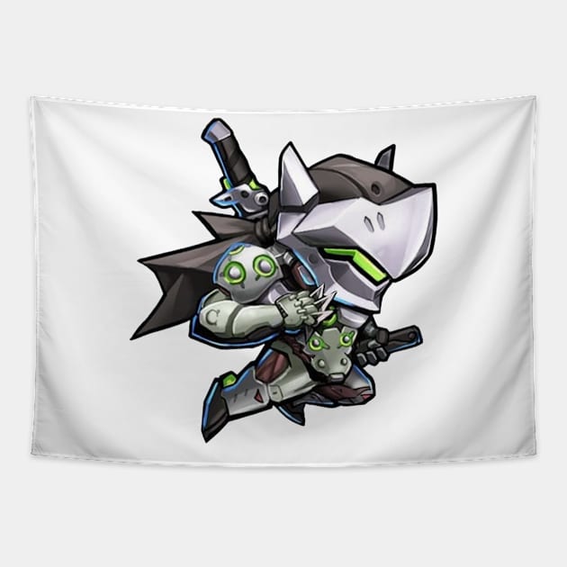 genji Tapestry by mprokolo corgi