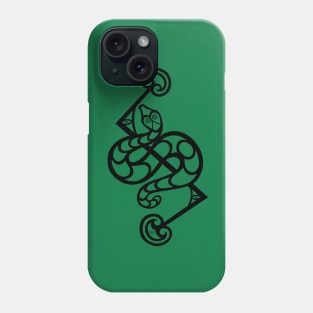 Pictish Snake stone carving design Phone Case