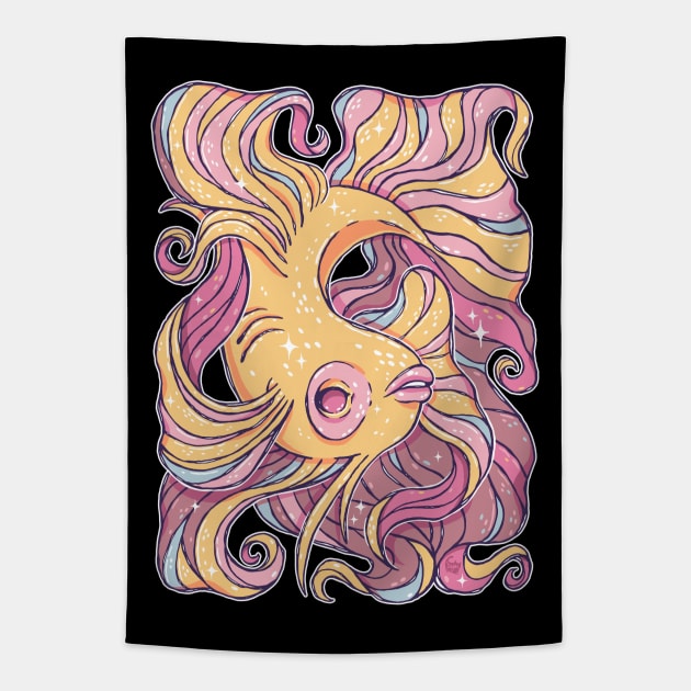 Lady Fish Tapestry by DajonAcevedo