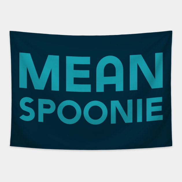 Mean Spoonie (Sans) Tapestry by Model Deviance Designs