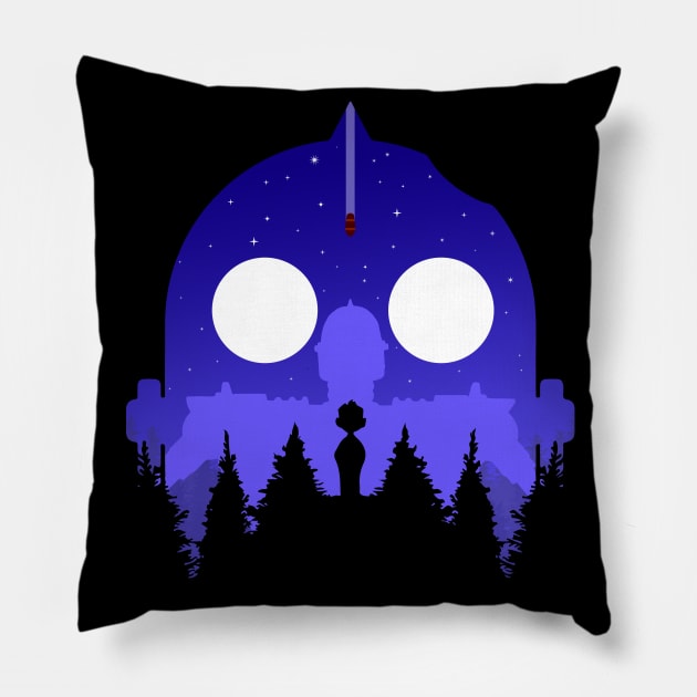 The Iron Giant Pillow by NorthWestDesigns