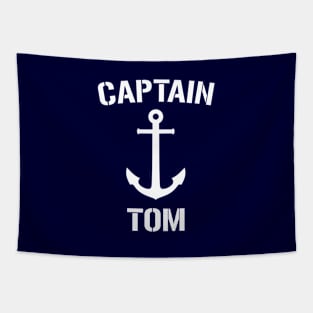 Nautical Captain Tom Personalized Boat Anchor Tapestry